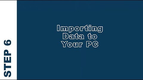 Barcode Logic: StockLink INSTALL TRAINING STEP 6: Import Data to your PC