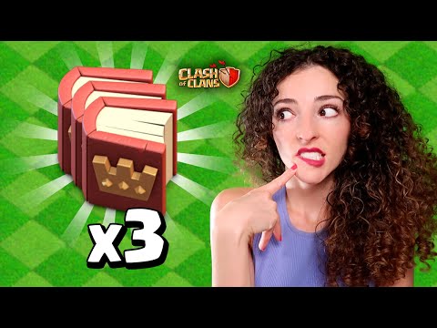 x3 LIBROS de HÉROES en CLASH Of CLANS