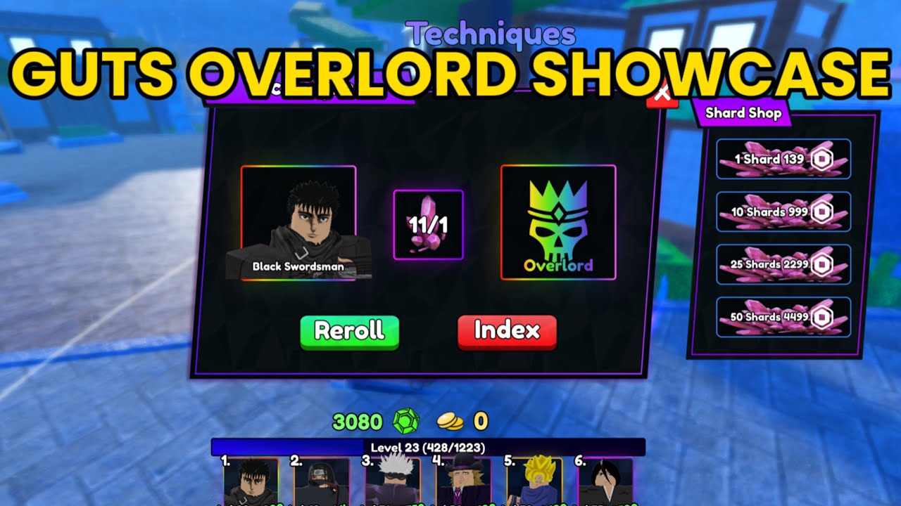 Overload Showcase GUTS OVERLORD SHOWCASE IN ANIME LAST STAND!!! - YouTube
