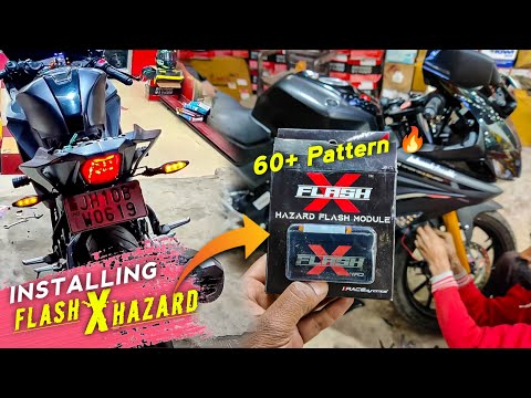 Installing Flash X Hazard Module In R15V3 | 60 Plus Pattern | Ktm Indicators Installation R15M ??