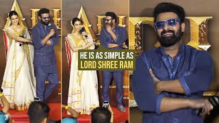 Kriti Sanon Compares Prabhas With Lord Shree Ram | Adipurush Hindi Trailer Launch Event