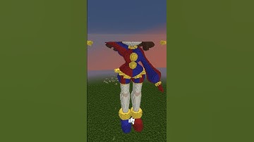 DIGITAL CIRCUS POMNI BUILDING IN MINCERAFT | #digitalcircus #minecraft #shorts #pomni #jax #caine