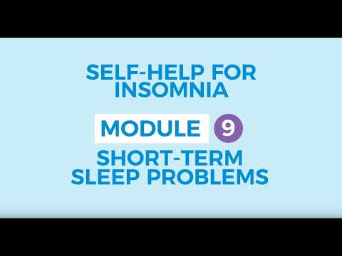 अनिद्रा के लिए स्व-सहायता: अल्पकालिक नींद की समस्या