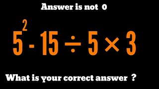 5^2-15÷5×3=? Can You Beat This Math Challenge? @educationalstream-z4h |Simplify Algebraic Expression