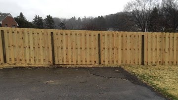 Shadow box fence