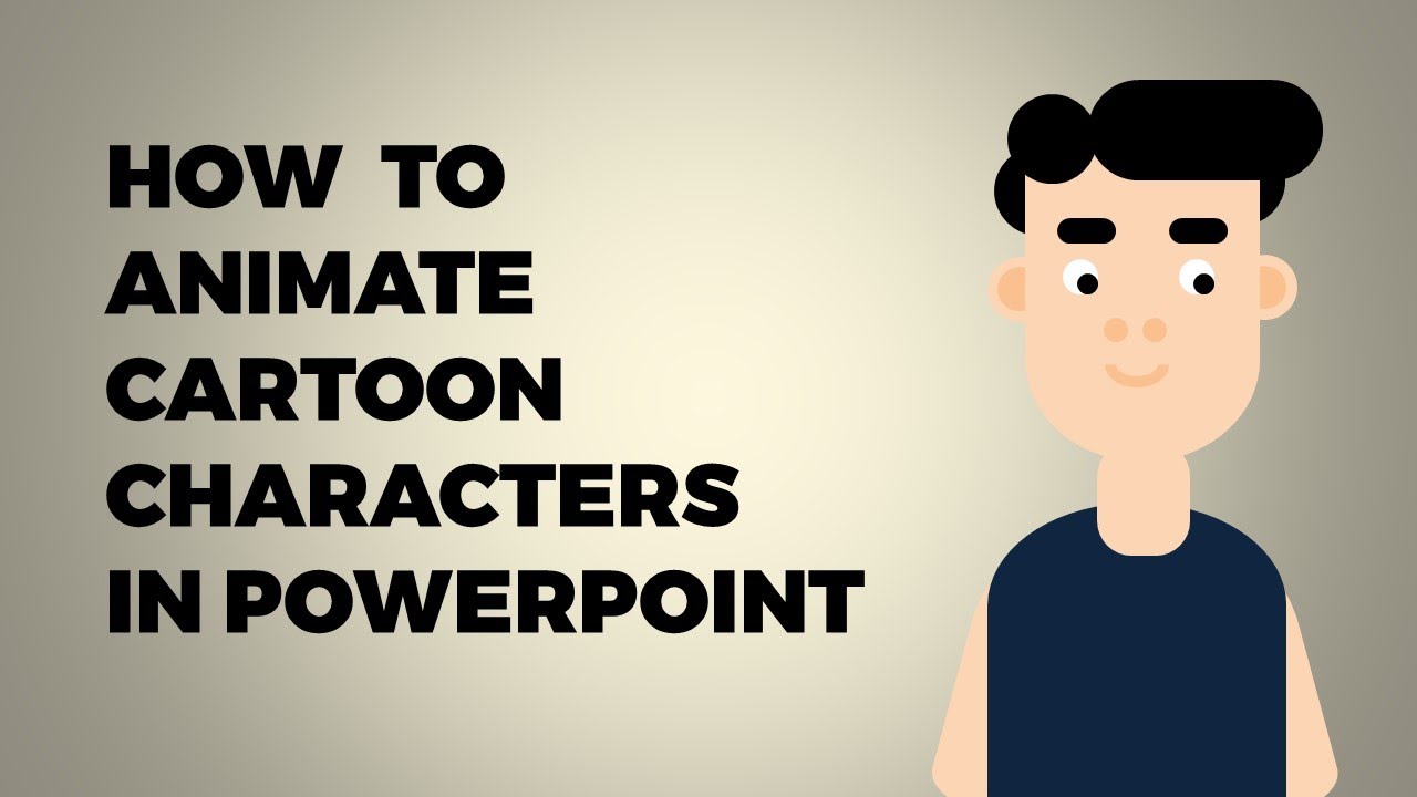 How to animate characters  in powerpoint  Animate Cartoon 