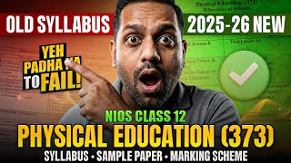 NIOS Physical Education Class 12 Full Syllabus 2026 Exam | Physical Education 373 Syllabus Complete