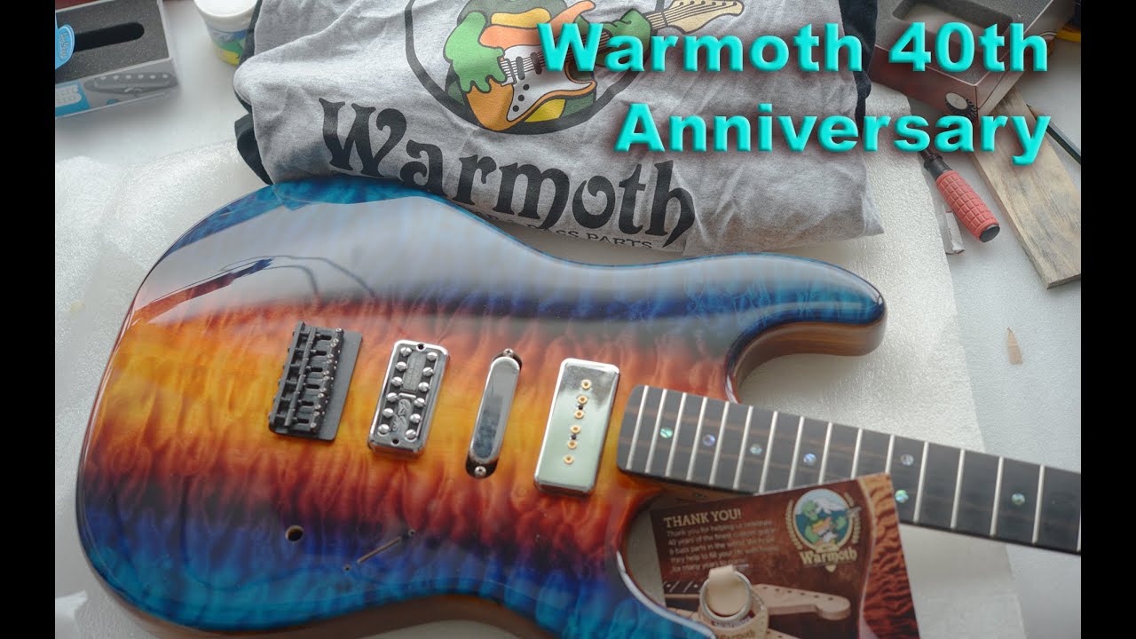 Most beautiful #Stratocaster #Warmoth 40th Dye unbox & what