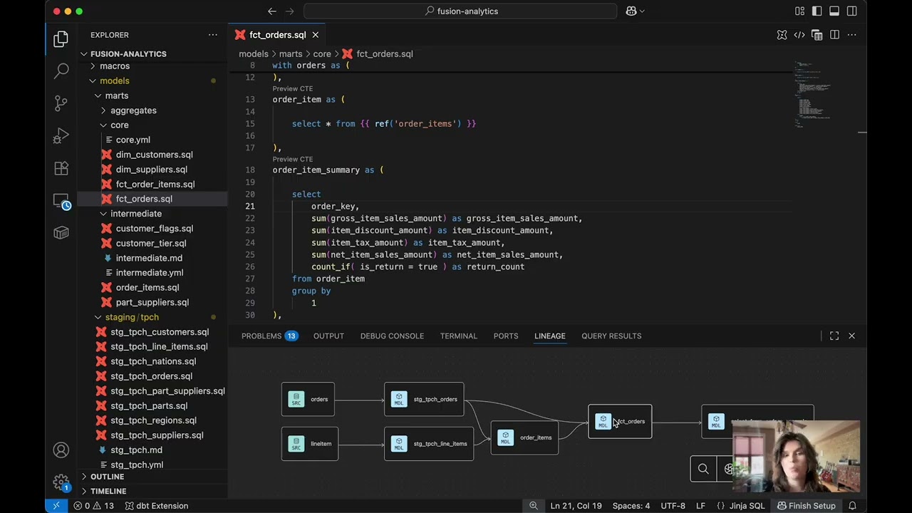 How to use the dbt VS Code extension