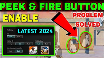 How To Enable Peek in PUBG MOBILE & BGMI 2024🔥pubg side Scope setting🔥Bgmi Left right Scope Setting