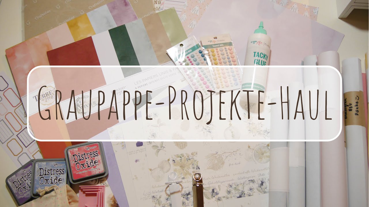 💕☕ HAUL |  kleiner Graupappe-Projekte-Einkauf von Craftelier, My Paper Project