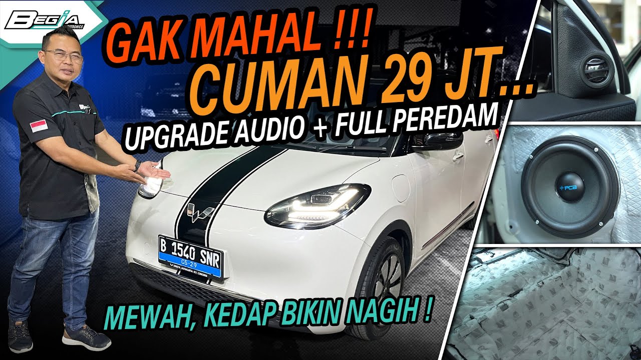 WULING BINGUO UPGRADE FULL PEREDAM + UPGRADE AUDIO JADI SENYAP DAN MEWAH !!!
