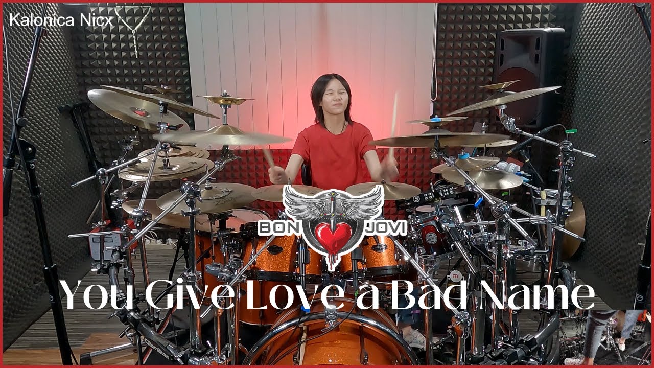 Bon Jovi - You Give Love A Bad Name - Tico Torres || Drum cover by KALONICA NICX