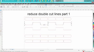 Corel Draw Tips & Tricks Reduce double cut lines part 1