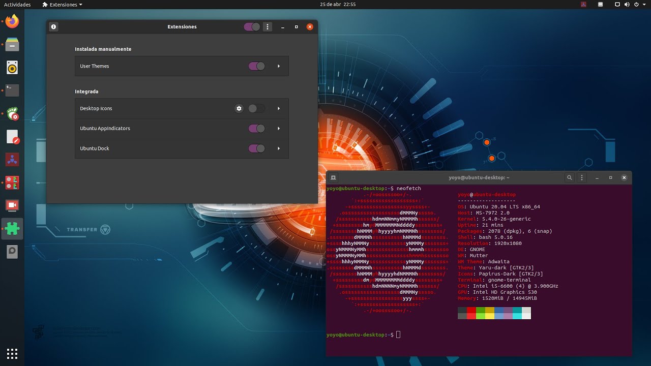 Cómo preparar Ubuntu y Gnome para instalar Extensiones de la de