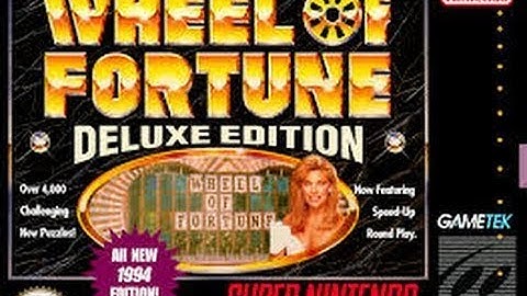 SNES Wheel of Fortune Deluxe Edition 4th Run Game #6