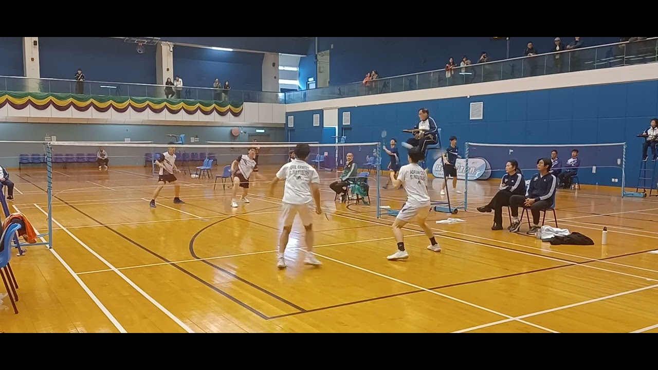 學界羽毛球精英(個人) 男子雙打 季軍戰 九華vs聖保羅