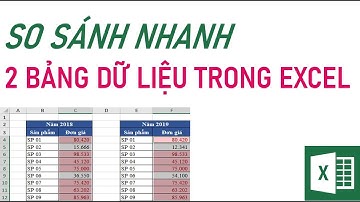 Cách so sánh 2 bảng dữ liệu trong excel ✅ so sánh 2 cột excel