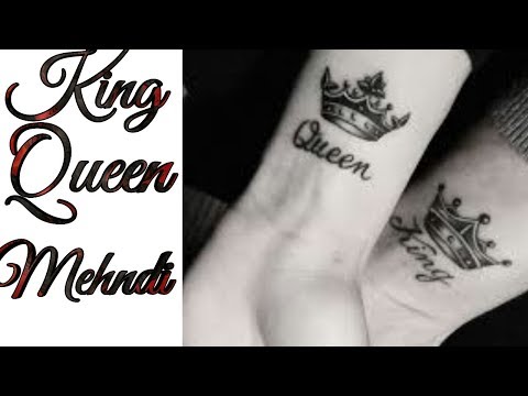 Repeat Stylish Couple Tattoo Mehndi Design King And Queen Tattoo