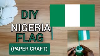 How to make Nigerian paper flag 🇳🇬🇳🇬🇳🇬/ Nigeria Flag/DIY Nigeria Flag / The National Flag of Nigeria screenshot 2