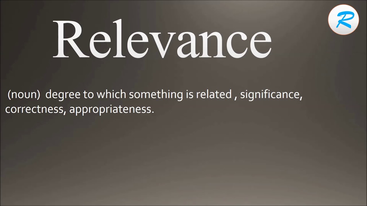 How to pronounce Relevance - YouTube How to pronounce Relevance - YouTube