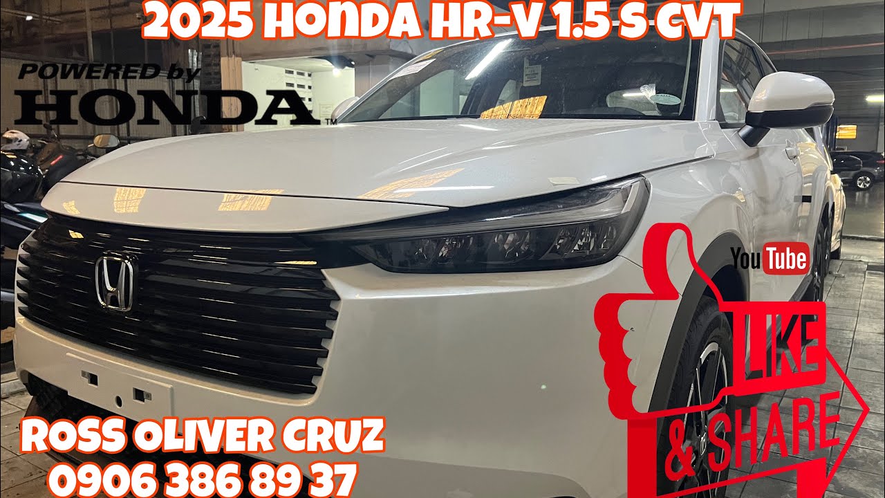 2025 Honda HR-V 1.5 S CVT (Platinum White Pearl)