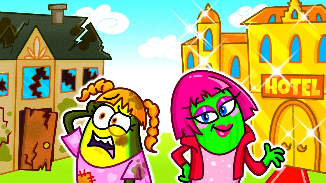 POOR vs RICH: UNLUCKY vs LUCKY Hotel! 😱🏨 Monster Hotel & Crazy Homes!