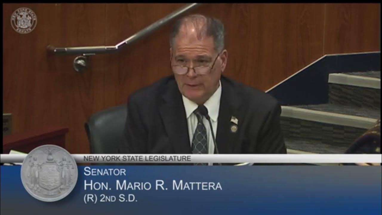 Senator Mario Mattera Questions NYS Thruway & DMV Officials at