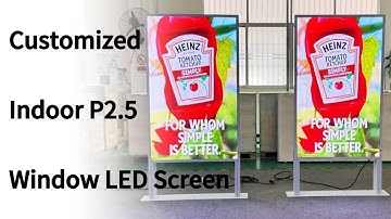 Indoor Customized P2.5  Window LED Display for Retail Shop #nseled #nseledcloud #nseledeurope