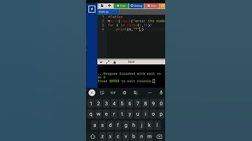 Tables using python