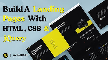 Create Landing Pages Using HTML, CSS & jquery Part 01.