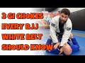 3 fundamental collar chokes you should know as a white belt in bjj