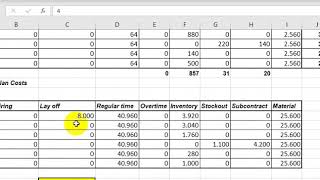 8.7 Example 8.2 Aggregate Planning Using Excel (Impact of Lower Costs of Hiring and Layoff)