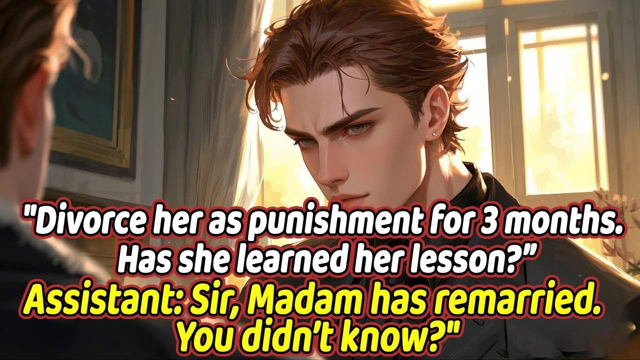 Divorce her as punishment for 3 months. Has she learned her lesson?”Assistant: Sir...