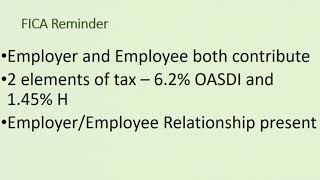 Payroll Accounting - Social Security Taxes 1