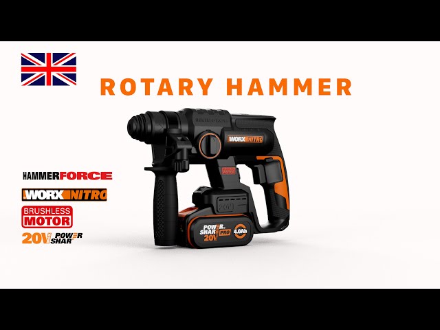 WORX WX381  cordless rotary hammer  20V  EN class=