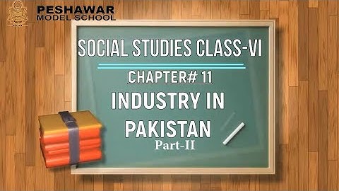 Pak Studies Chapter 11 Industry in Pakistan Class VI