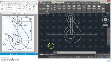 AutoCAD 2D(video tutuorial) of a hook