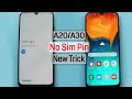 Samsung A20/A30/A50 Google Account Bypass/Frp Reset Without Sim Pin Android 9.1