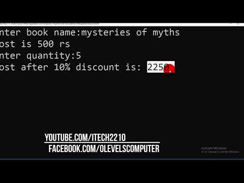 Visual basic console program lecture 4 using if statement
