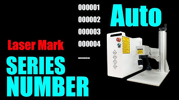 EZCAD2 Tutorial : How to Engraving Series Number by Laser Engraver | Bar code, QR code laser Marking