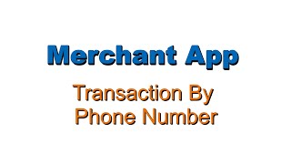 Point Loyalty Merchant App - How To Do Transaction By Mobile Phone Number screenshot 1