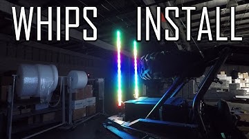 Polaris RZR 1000 Whips Install