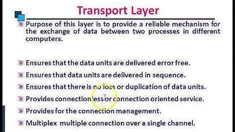 network and transport layer