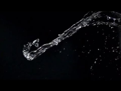 Water Splashing On Black Background Stock Video - YouTube