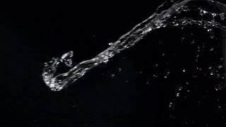 Water Splashing On Black Background Stock Video