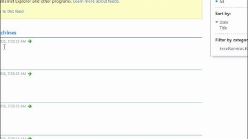 SharePoint: Using the Excel Services REST API to Access Excel Data in SharePoint Server 2010