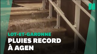 Inondations à Agen après un 