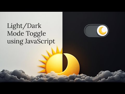 Light/Dark Mode Toggle Using HTML, CSS & JavaScript | Easy Web Project | 404 Dev