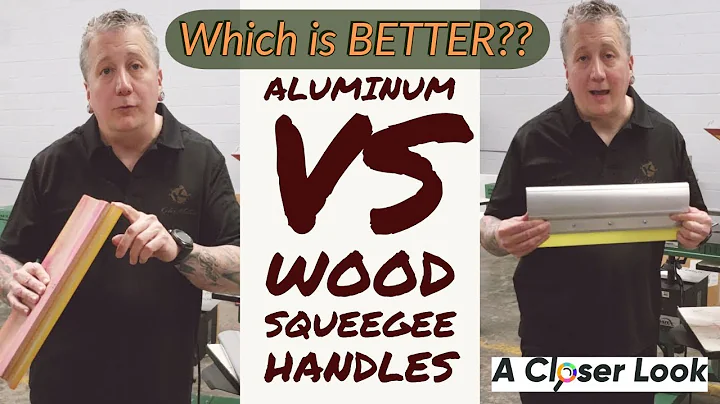 Aluminum VS Wood Squeegee handles for Screen Printing
